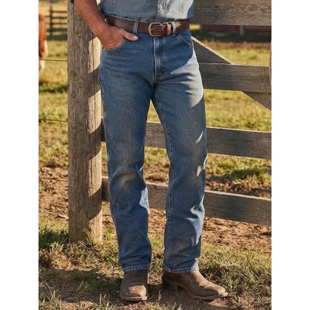 Wrangler George Strait Collection Mens 36x34 Cowboy Cut Jeans Blue 1013MGSHD